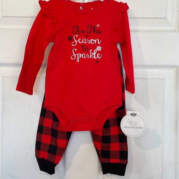 Koala baby 6-9 Months 2-Piece Matching Christmas Outfit - Picture 1 of 13